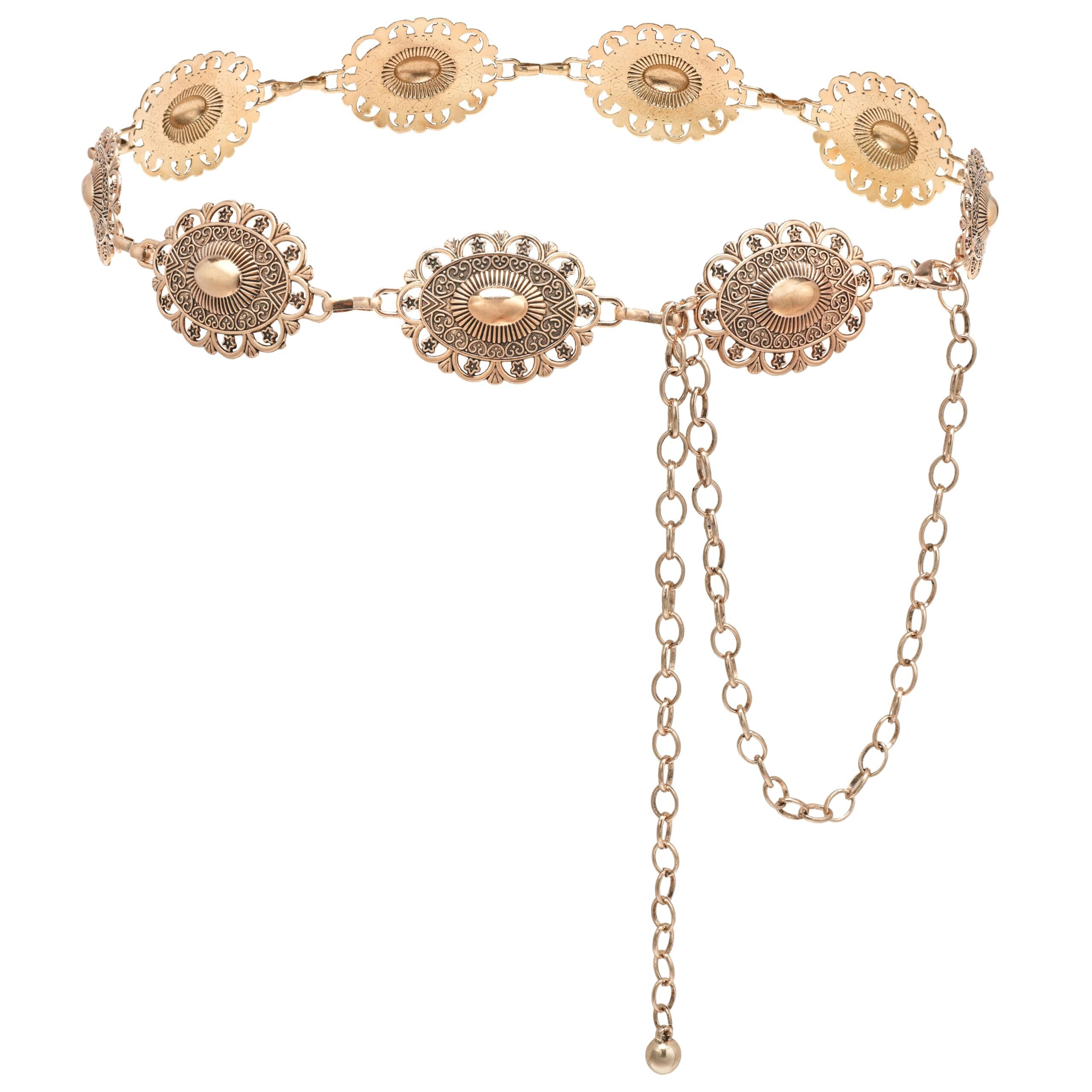 2355 Metal Waist Chain Fashion Body Belly Belt Gold Belts Jewelry Accessoriess